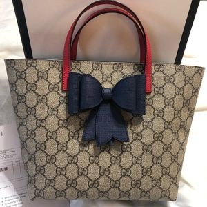 Authentic Gucci children leather good bag